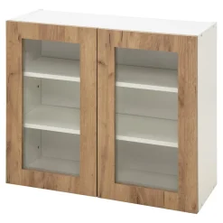 Witryna BASIC PLUS BP/G80W dąb craft złoty