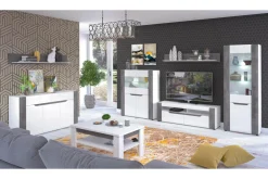 Furni Home Witryna BRANDO L/P 2D B5 z oświetleniem