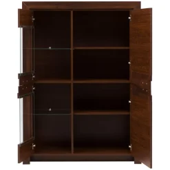 DiTrendi Witryna ciemny brąz czterodrzwiowa PARIS