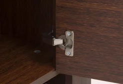 DiTrendi Witryna ciemny brąz czterodrzwiowa PARIS