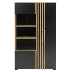 Witryny|DiTrendi Witryna do salonu z lamelami MALAGA