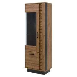 Witryny|Furni Home Witryna DORIAN lewa DN6 2D z oświetleniem