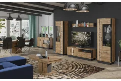 Witryny|Furni Home Witryna DORIAN lewa DN6 2D z oświetleniem