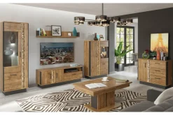 Furni Home Witryna DORIAN prawa DN7 2D z oświetleniem