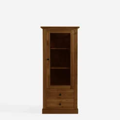 inny Witryna niska z litego drewna z szufladami STELLA dąb rustykalny