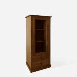 inny Witryna niska z litego drewna z szufladami STELLA dąb rustykalny