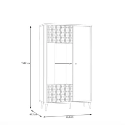 Witryny|FORTE Witryna ryflowana niska FIXSMILE