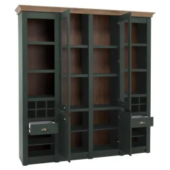 Witryny| Witryna szeroka CAMBRIDGE zielona 2D2W2S