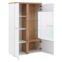 Witryny|FORTE Witryna TULUZA 1DS1D z oświetleniem