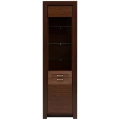 Witryny|DiTrendi Witryna wąska ciemny brąz PARIS