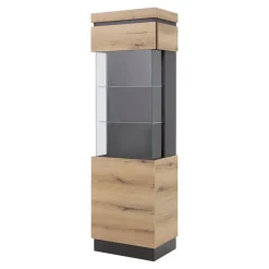 Witryny| Witryna wąska do salonu CORTE prawa