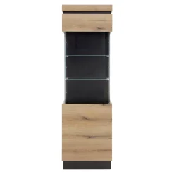 Witryny| Witryna wąska do salonu CORTE prawa