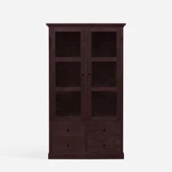 Witryny|inny Witryna z litego drewna PAOLA brzoza mahoń