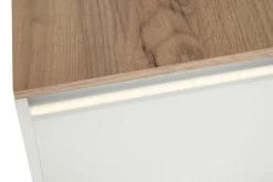 Szafki Kuchenne| Witryna z oświetleniem BASIC PLUS BP/G60W/WL dąb craft złoty