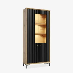 Witryny| Witryna z oświetleniem PARII czarna