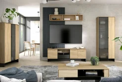 Witryna z przeszklonymi drzwiami do salonu NOMAD