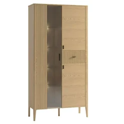 Witryna z ryflowaniem i oświetleniem LED NAVARRA