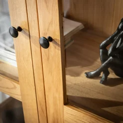 Witryny|inny Witryna z szufladami z litego drewna STELLA dąb naturalny