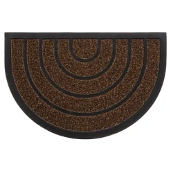 Wycieraczka półokrągła brązowa 40x60 cm