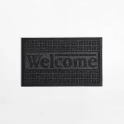 Wycieraczki|inny Wycieraczka Welcome, ciemnoszara, 45x75 cm