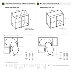 Systemy Cargo| Wysuwane półki metal INSIDE CARGO prawy 80/45