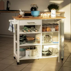 Pomocniki Kuchenne|Barki|inny Wózek kuchenny na kółkach PARMA