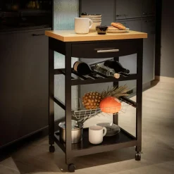 inny Wózek kuchenny na kółkach PERUGIA