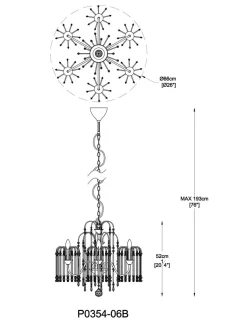 Zumaline Żyrandol retro LUCAS