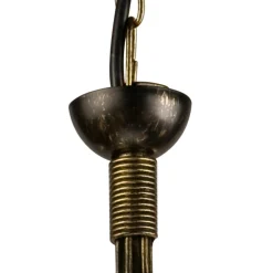 inny Żyrandol świecznikowy retro czarno-złoty DONATO