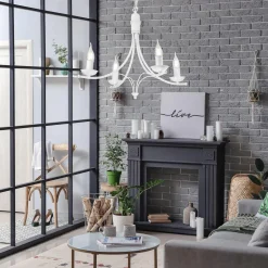 Żyrandole|Lampy Wiszące|inny Żyrandol wiszący retro biały LUCY