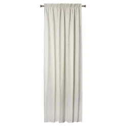 Zasłona żakardowa na taśmie jasnobeżowa FAVAR 140x260 cm