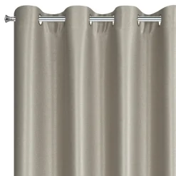 Eurofirany Zasłona do salonu ciemnobeżowa SELINA 140x250 cm