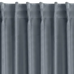 Firany, Zasłony I Akcesoria|Eurofirany Zasłona do salonu grafitowa MADLEN 140x300 cm