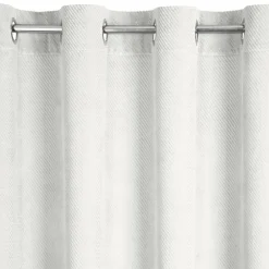 Eurofirany Zasłona do salonu welwetowa biała ELIZA 140x250 cm