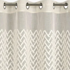 Eurofirany Zasłona na przelotkach beżowa ESTERI 140x250 cm