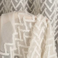 Eurofirany Zasłona na przelotkach beżowa ESTERI 140x250 cm