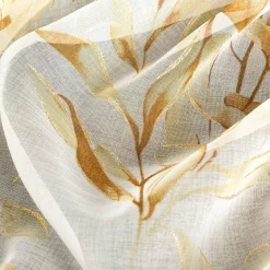 Eurofirany Zasłona na przelotkach beżowo-złota AVA 140x250 cm