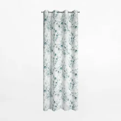 Eurofirany Zasłona na przelotkach biało-zielona SENA 145x250 cm