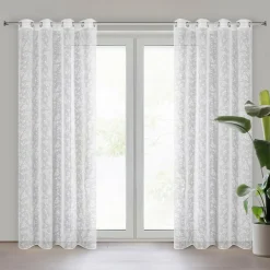 Eurofirany Zasłona na przelotkach biała HOLLY 140x250 cm
