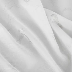 Firany, Zasłony I Akcesoria|Eurofirany Zasłona na przelotkach biało-srebrna EMILI 140x250 cm