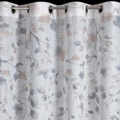 Eurofirany Zasłona na przelotkach biało-beżowa ANA 140x250 cm