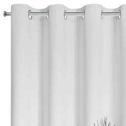 Eurofirany Zasłona na przelotkach czarno-biała NERINA 140x250 cm