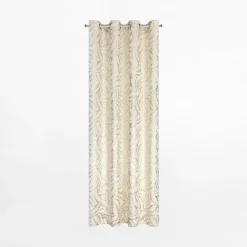 Firany, Zasłony I Akcesoria|Eurofirany Zasłona na przelotkach kremowa MILENA 140x250 cm