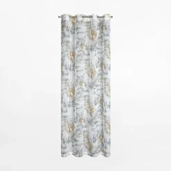 Firany, Zasłony I Akcesoria|Eurofirany Zasłona na przelotkach srebrno-szara LAYLA 140x250 cm