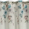 Eurofirany Zasłona na przelotkach w kwiaty IVY 140x250 cm