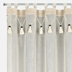 Firany, Zasłony I Akcesoria|Eurofirany Zasłona na szelkach naturalna GRETA 135x250 cm