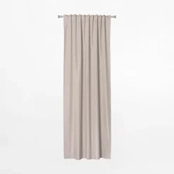 inny Zasłona na taśmie beżowa NUIT 135x260 cm