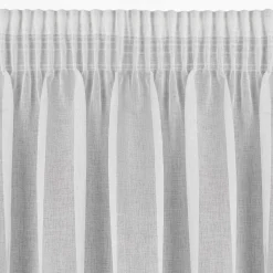 Firany, Zasłony I Akcesoria|Eurofirany Zasłona na taśmie biało-stalowa GLORI 140x270 cm
