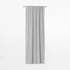 inny Zasłona na taśmie jasnoszara NUIT 135x260 cm