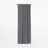 Firany, Zasłony I Akcesoria|inny Zasłona na taśmie szara NUIT 135x260 cm